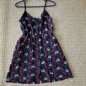 ECOTE sleeveless 100% silk mini dress in size S (small)